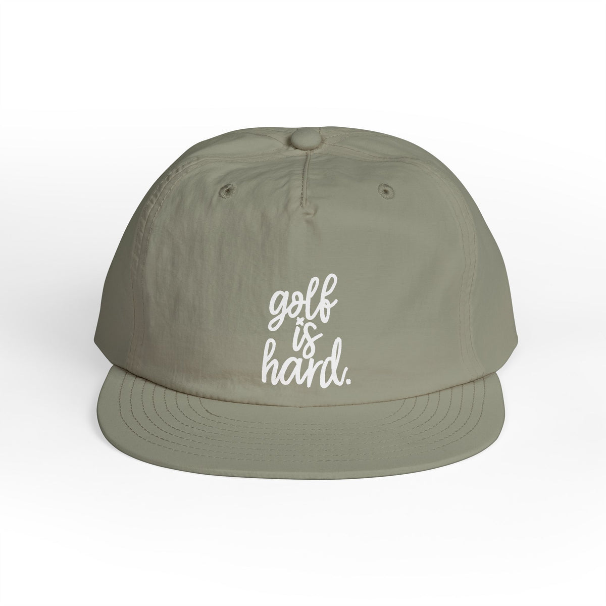 golf is hard. Nylon Snapback