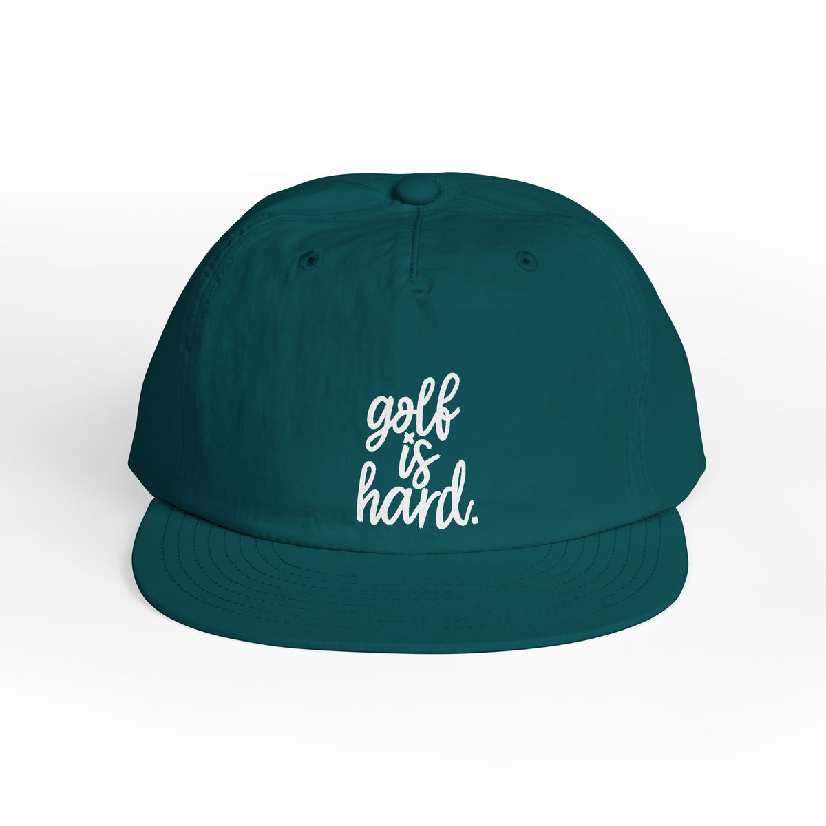 golf is hard. Nylon Snapback
