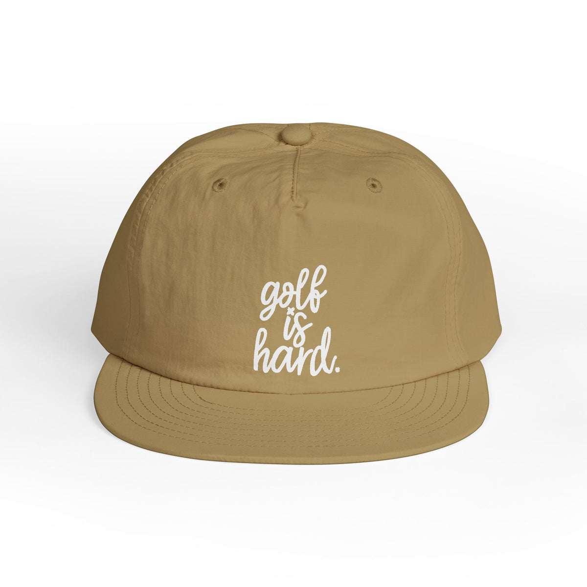 golf is hard. Nylon Snapback