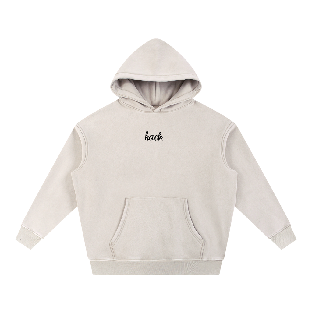 Talk Birdie to Me Snow Wash Fleece Oversize Hoodie