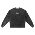 Case of the Whack F*cks Snow Wash Oversized Crewneck Sweatshirt