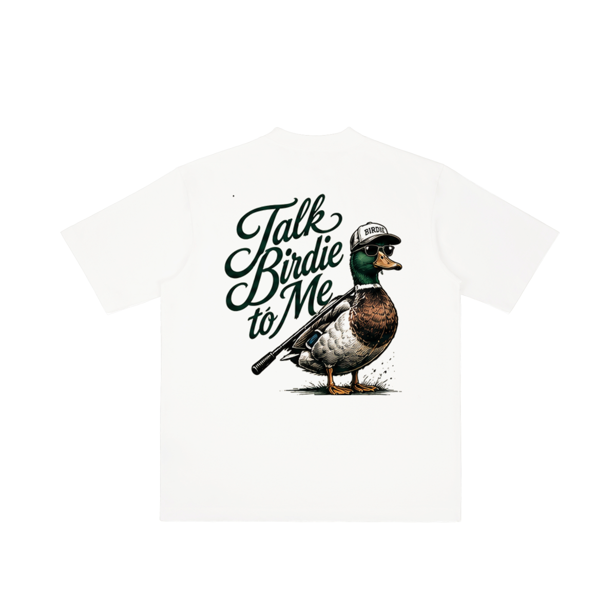 Talk Birdie to Me Vintage Wash Drop Shoulder T-shirt