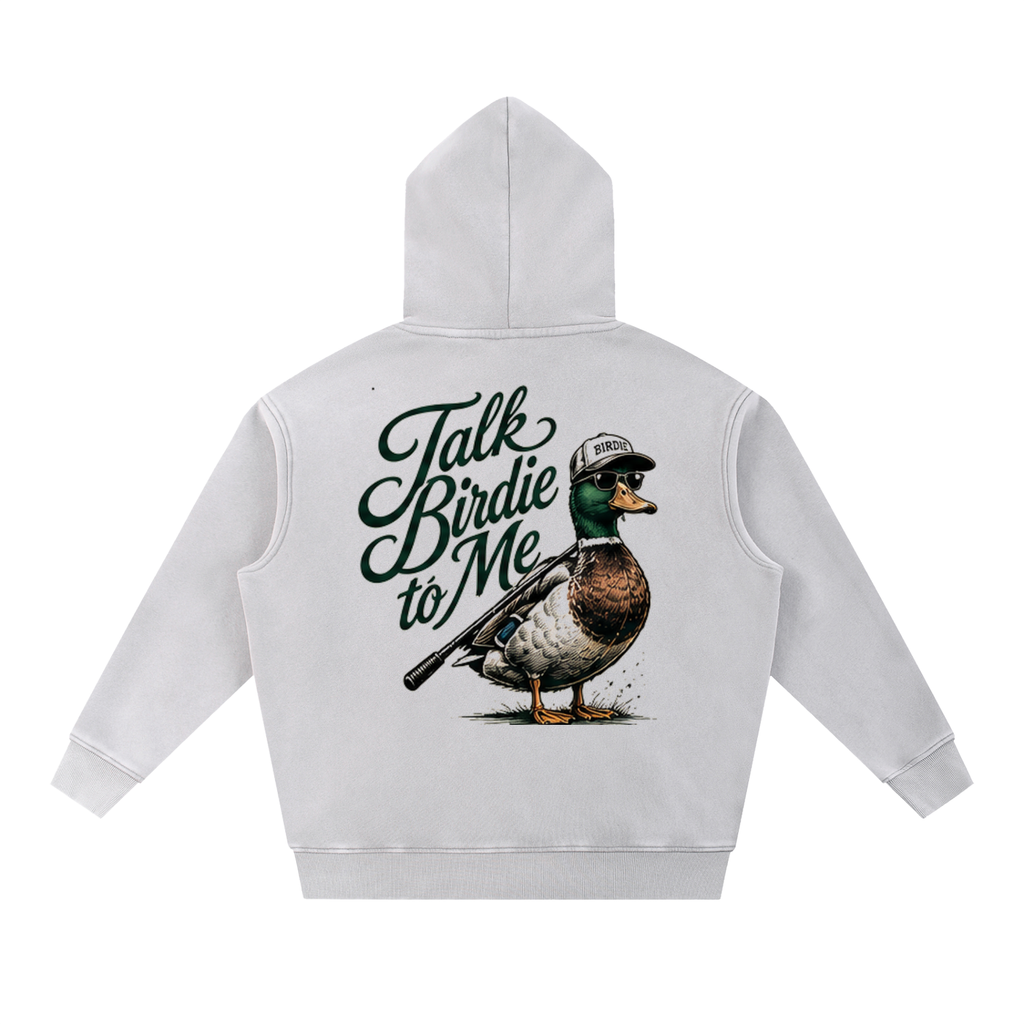 Talk Birdie to Me Snow Wash Fleece Oversize Hoodie