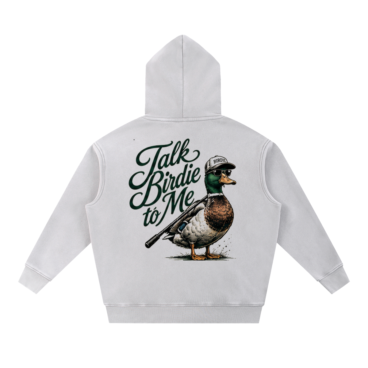 Talk Birdie to Me Snow Wash Fleece Oversize Hoodie
